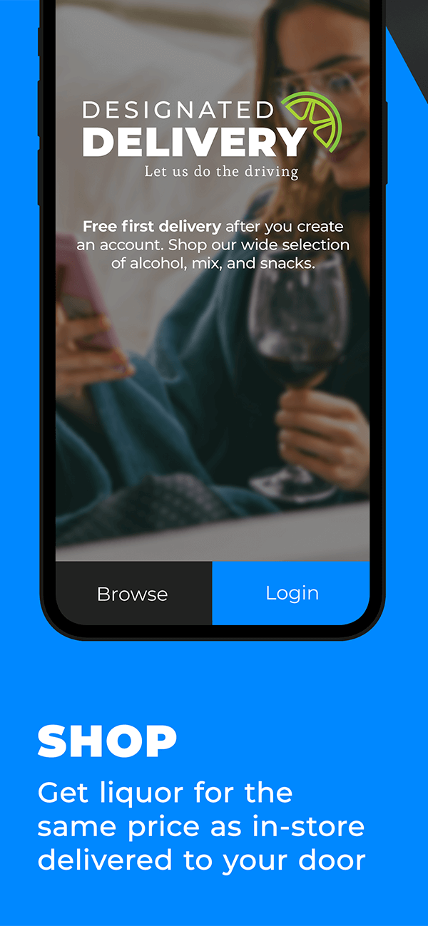 Designated Delivery, alcohol delivery app